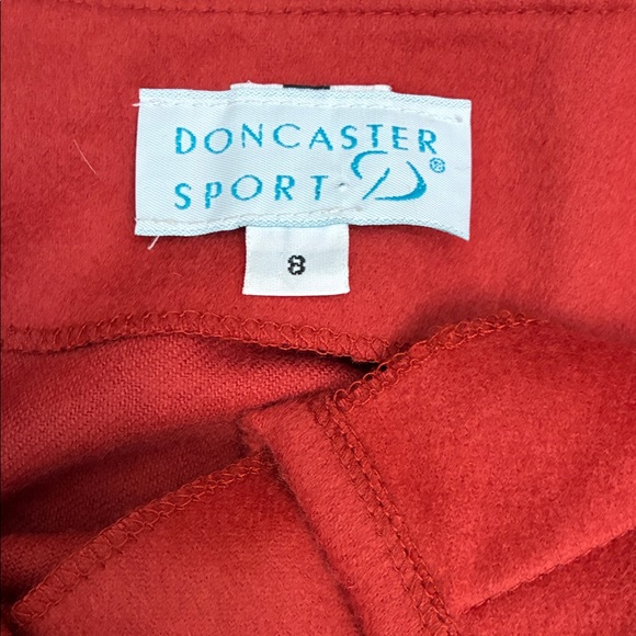 Doncaster Red Fringe Semi-wrap Midi Skirt - Picture 2 of 9